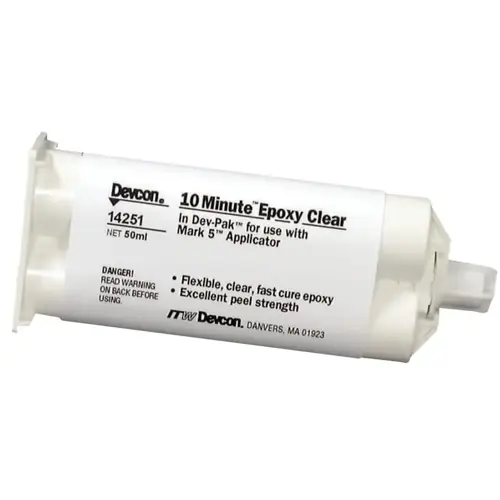 10 Minute Epoxy, 50 mL, Dev-Pak, Clear 10 Minute Epoxy, 50 mL, Dev-Pak, Clear