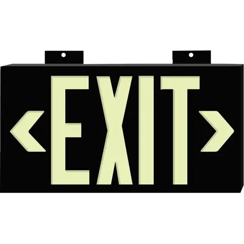 Glo Exit Signs, Exit, Black Glo Exit Signs, Exit, Black