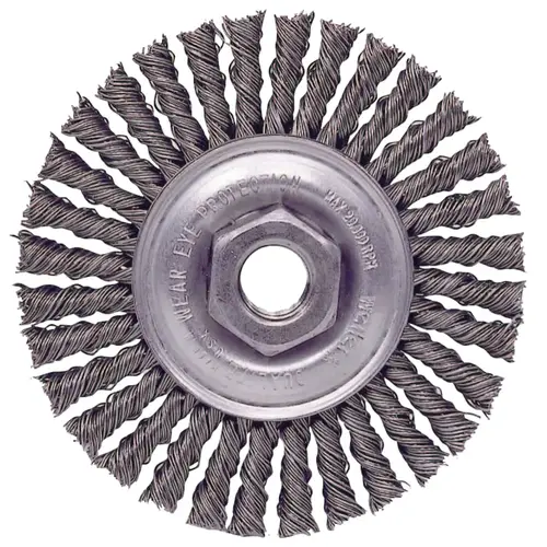 Roughneck Stringer Bead Twist Knot Wire Wheels, 4 in D, M14 x 2 Nut - pack of 50 Roughneck Stringer Bead Twist Knot Wire Wheels, 4 in D, M14 x 2 Nut - pack of 50