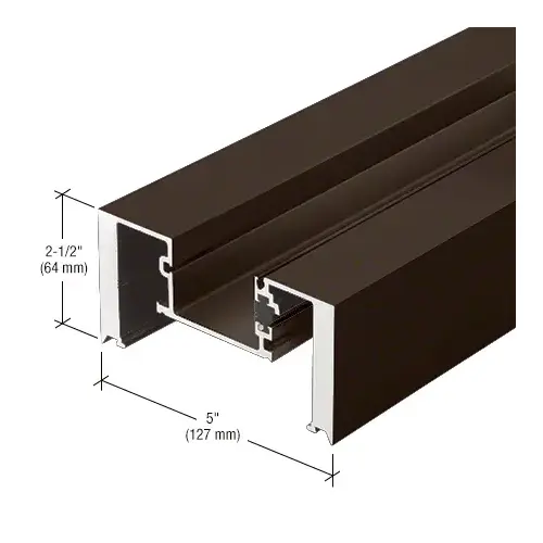 Heavy-Duty Vertical Mullion, Thermally Improved, Dark Bronze/Black Anodized Class 1, 24'-2" Heavy-Duty Vertical Mullion, Thermally Improved, Dark Bronze/Black Anodized Class 1, 24'-2"