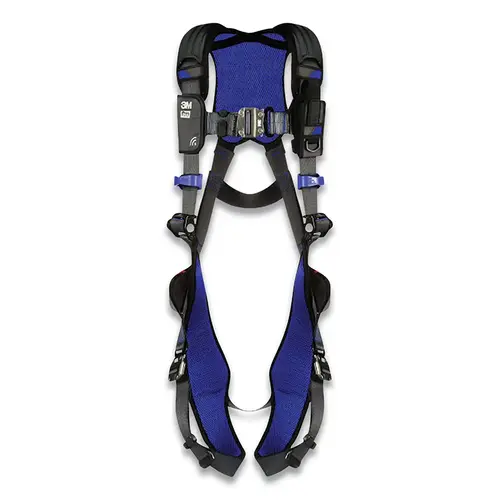 ExoFit NEX Vest Style Harnesses, Back D-Ring, Large Blue/Gray ExoFit NEX Vest Style Harnesses, Back D-Ring, Large Blue/Gray