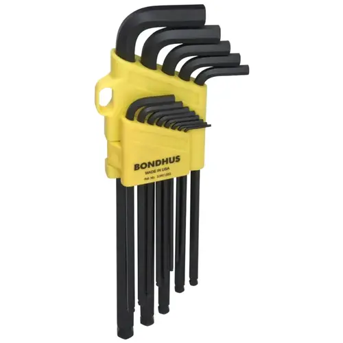 Ball End L-Wrench Set, ProGuard Finish, 0.050 in to 3/8 in Extra Long, SAE, 13-Pc Set Ball End L-Wrench Set, ProGuard Finish, 0.050 in to 3/8 in Extra Long, SAE, 13-Pc Set