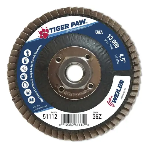 Bande Abrasive Spirale Precision – 1-1/4 X 1-1/2, Grain 36, Oxyde D'aluminium, Lot De 10