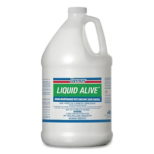LIQUID ALIVE Drain Maintenance, Enzyme Producing Bacteria, 1 gal, Bottle, 4/CA LIQUID ALIVE Drain Maintenance, Enzyme Producing Bacteria, 1 gal, Bottle, 4/CA