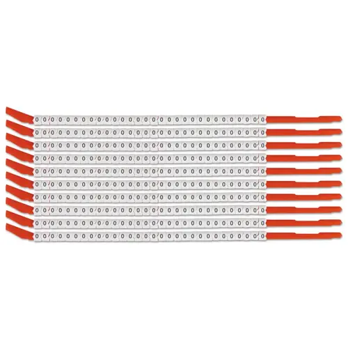 Clip Sleeve Wire Markers, 3 in x 8 1/2 in, Black on White Clip Sleeve Wire Markers, 3 in x 8 1/2 in, Black on White