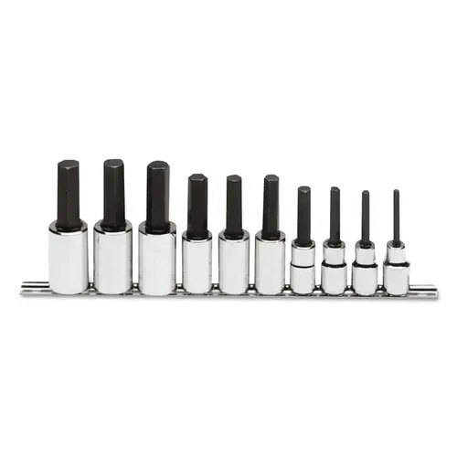 10 Piece Metric Hex Bit Socket Set, 1/2 in Drive 10 Piece Metric Hex Bit Socket Set, 1/2 in Drive