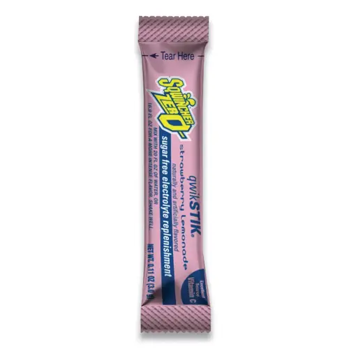 Qwik Stik ZERO Sugar, 0.11 oz, Pack, Yields 20 oz, Strawberry Lemonade Qwik Stik ZERO Sugar, 0.11 oz, Pack, Yields 20 oz, Strawberry Lemonade