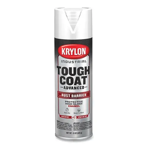 Tough Coat Advanced with Rust Barrier Technology Spray Paint, 15 oz, White, Gloss Tough Coat Advanced with Rust Barrier Technology Spray Paint, 15 oz, White, Gloss