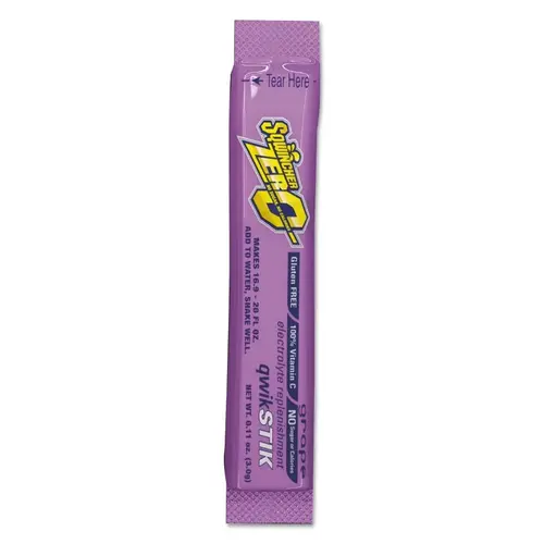 Qwik Stik ZERO Sugar, 0.11 oz, Pack, Yields 20 oz, Grape Qwik Stik ZERO Sugar, 0.11 oz, Pack, Yields 20 oz, Grape