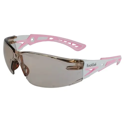 Rush+ Series Safety Glasses, CSP Lens, Anti-Scratch/Platinum Anti-Fog Pink/White Rush+ Series Safety Glasses, CSP Lens, Anti-Scratch/Platinum Anti-Fog Pink/White