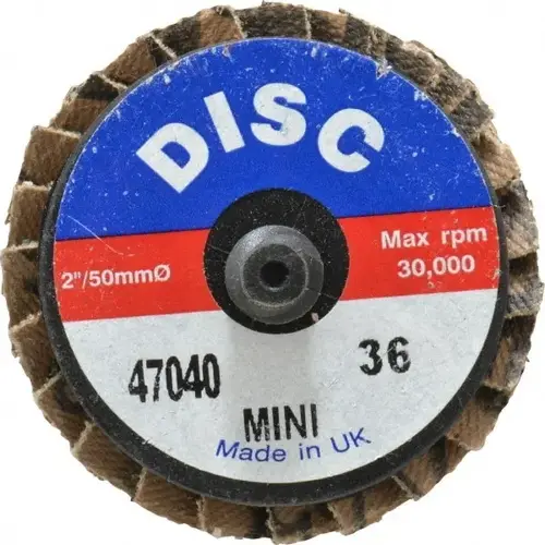 Flap Disc: 36 Grit, Zirconia Alumina, Type 27 Flap Disc: 36 Grit, Zirconia Alumina, Type 27