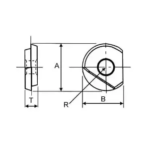 Dijet BME-0750A DH103 Milling Insert: JC8003, Solid Carbide