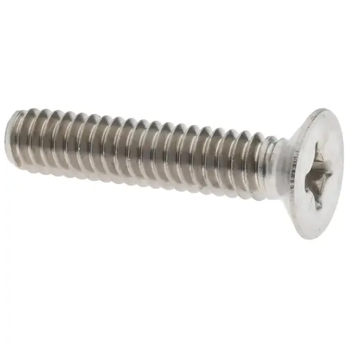 Machine Screw: 1/4-20 x 1-1/4" OAL, Flat Head, Phillips Machine Screw: 1/4-20 x 1-1/4" OAL, Flat Head, Phillips