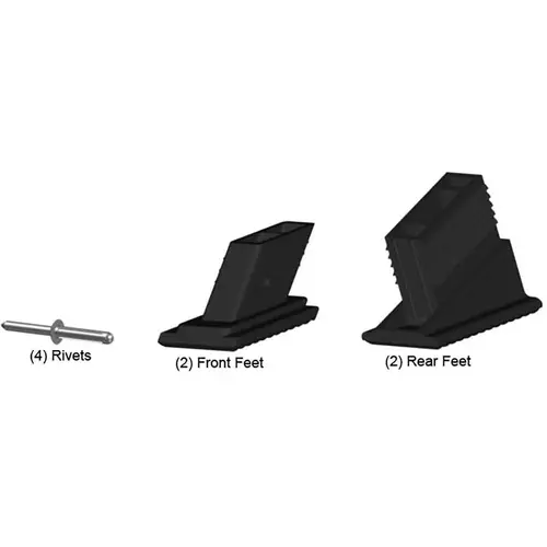Ladder Accessories; Accessory Type: Replacement Feet Kit ; For Use With: Jumbo Step ; Material: Plastic ; Overall Height: 4.5in ; Overall Length: 7.00 ; Overall Width: 7 Ladder Accessories; Accessory Type: Replacement Feet Kit ; For Use With: Jumbo Step ; Material: Plastic ; Overall Height: 4.5in ; Overall Length: 7.00 ; Overall Width: 7