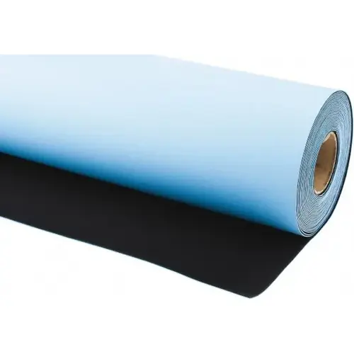 Anti-Static Table Mat Roll: Rubber, 40 ft OAL, 2.5 ft OAW, 0.08" Thick