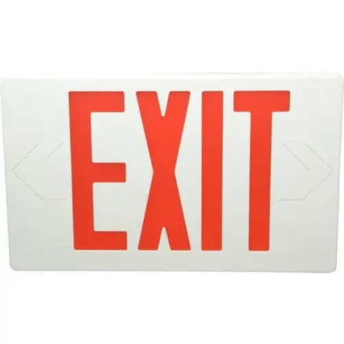 1 Face, 5 Watt, White, Polycarbonate, LED, Illuminated Exit Sign