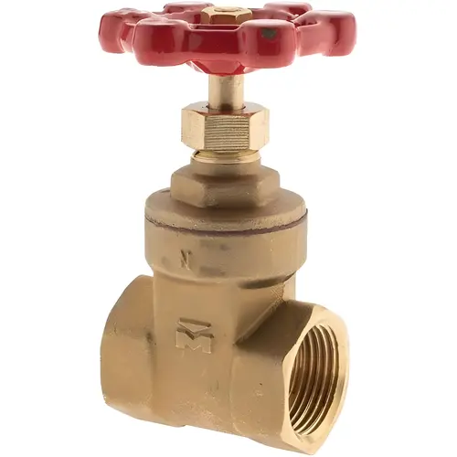 Gate Valve: Gate, 3/4" Pipe, FNPT x FNPT, Bronze Gate Valve: Gate, 3/4" Pipe, FNPT x FNPT, Bronze