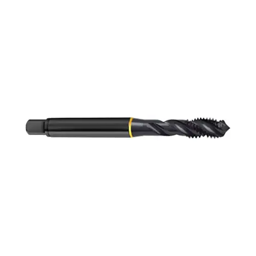 Spiral Flute Tap: M8x1.25, Metric, 3 Flute, Modified Bottoming, 6H Class of Fit, Cobalt, Oxide Finish Spiral Flute Tap: M8x1.25, Metric, 3 Flute, Modified Bottoming, 6H Class of Fit, Cobalt, Oxide Finish