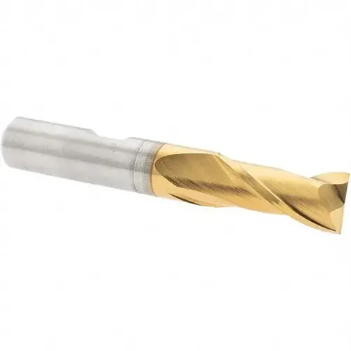 Square End Mill: 0.3937 inch Dia, 13/16 inch LOC, 3/8 inch Shank Dia, 2-1/2 inch OAL, 2 Flutes, Cobalt Square End Mill: 0.3937 inch Dia, 13/16 inch LOC, 3/8 inch Shank Dia, 2-1/2 inch OAL, 2 Flutes, Cobalt
