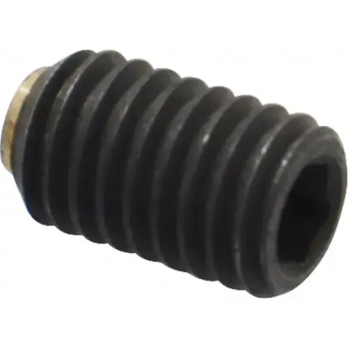 Set Screw: M5 x 0.80 x 8 mm, Soft Tip Point, Steel, Grade 5.8