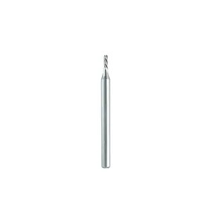 Seco 17002627 Square End Mill: 1/64 inch Dia, 1/16 inch LOC, 1/8 inch Shank Dia, 1-1/2 inch OAL, 4 Flutes, Solid Carbide Bright/Uncoated