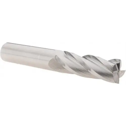 Square End Mill: 3/4" Dia, 2-1/4" LOC, 4 Flutes, Solid Carbide Bright/Uncoated Square End Mill: 3/4" Dia, 2-1/4" LOC, 4 Flutes, Solid Carbide Bright/Uncoated