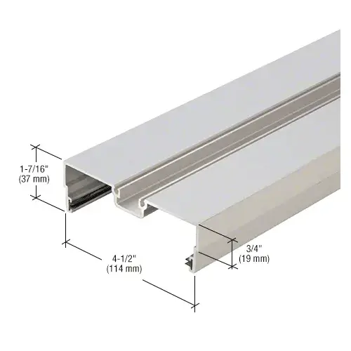 Male Expansion Mullion with Weatherseal, Clear Anodized - 24'-2" Male Expansion Mullion with Weatherseal, Clear Anodized - 24'-2"