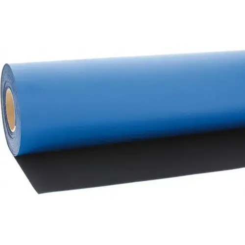 Anti-Static Table Mat Roll: Rubber, 40 ft OAL, 2.5 ft OAW, 0.08" Thick