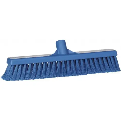 Push Broom: 16" Wide, Polyester Bristle