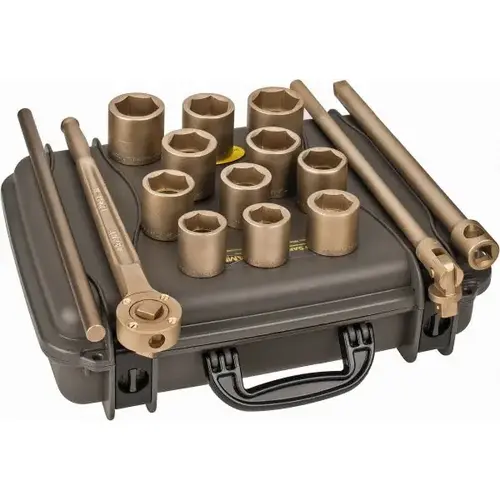Non-Sparking Socket Set: 15 Pc