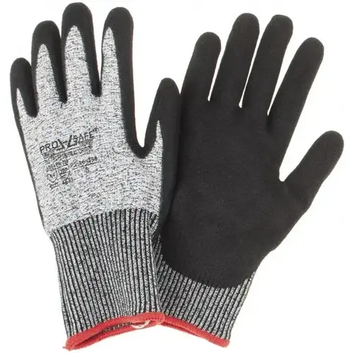 Cut-Resistant Gloves: Size S, ANSI Cut A4, Nitrile, Dyneema Cut-Resistant Gloves: Size S, ANSI Cut A4, Nitrile, Dyneema