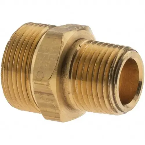 7/8-20 NPT, Brass Reusable Hose Male Fitting - pack of 2 7/8-20 NPT, Brass Reusable Hose Male Fitting - pack of 2