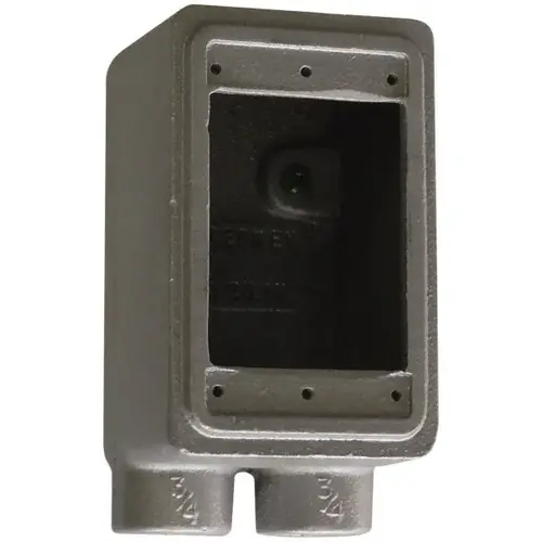 Electrical Device Box: Iron, Rectangle, 1 Gang