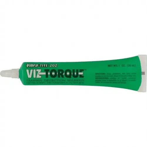 Visual Vibratory Indicator Marker: Green, Tamperproof, Squeeze Tube Point