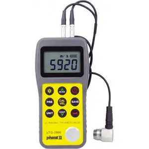 Phase II UTG-2900 0.025" to 23" Pulse Echo Mode & 2-23/64" Echo-Echo Mode Measurement, 0.01mm Resolution Electronic Thickness Gage