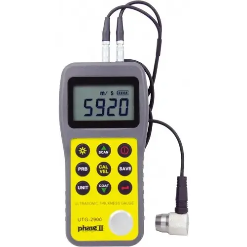 0.025" to 23" Pulse Echo Mode & 2-23/64" Echo-Echo Mode Measurement, 0.01mm Resolution Electronic Thickness Gage