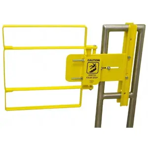 FabEnCo XL71-21PC Powder Coated Carbon Steel Self Closing Rail Safety Gate