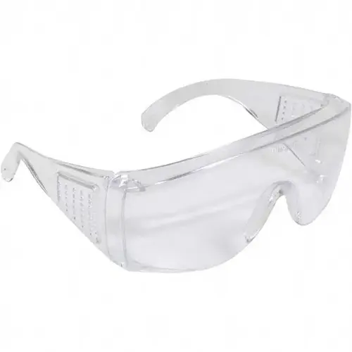 Safety Glass: Uncoated, Polycarbonate, Clear Lenses, Full-Framed, UV Protection Safety Glass: Uncoated, Polycarbonate, Clear Lenses, Full-Framed, UV Protection