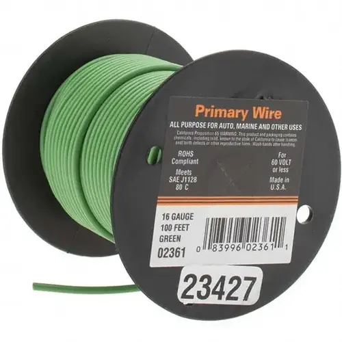 16 AWG Automotive Plastic Insulated, Single Conductor Wire