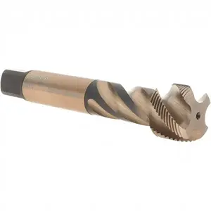 Dormer 5973535 Spiral Flute Tap: M28 x 1.50, Metric Fine, 4 Flute, Bottoming, 6H Class of Fit, Cobalt, Bright/Uncoated