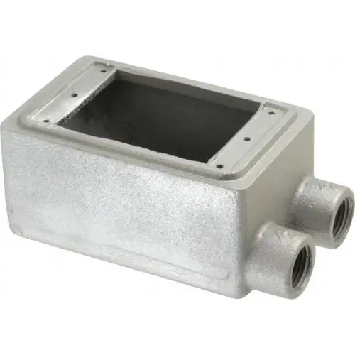 Electrical Device Box: Iron, Rectangle, 1 Gang