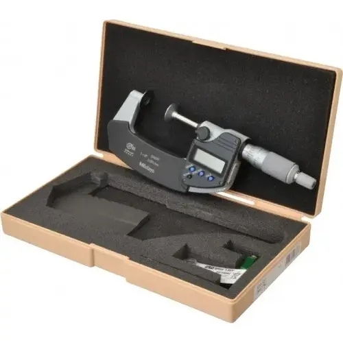 1 to 2 Inch, Ratchet Stop Thimble, IP65 Water Resistance, Electronic Disc Micrometer 1 to 2 Inch, Ratchet Stop Thimble, IP65 Water Resistance, Electronic Disc Micrometer