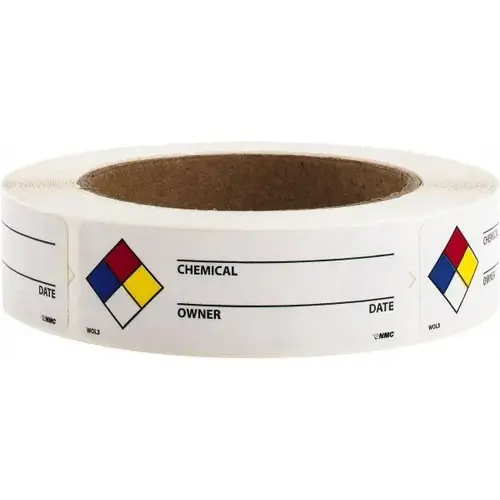 Hazardous Material Label: 1" High