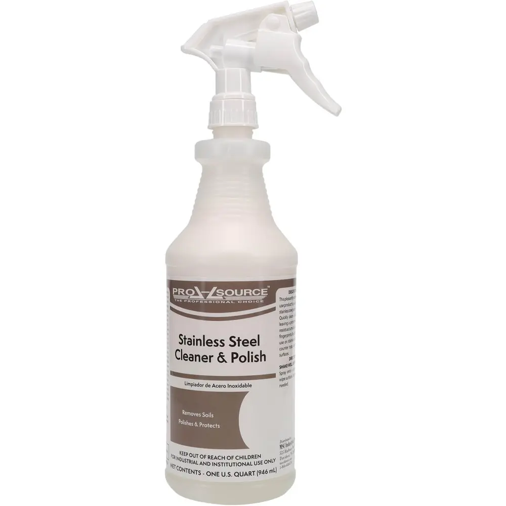 ProSource Stainless Steel Cleaner & Polish: Liquid 32 fl oz Bottle PS073600-12 ProSource Stainless Steel Cleaner & Polish: Liquid 32 fl oz Bottle PS073600-12