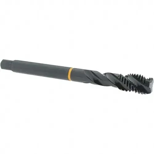Spiral Flute Tap: M12 x 1.75, Metric, 3 Flute, Modified Bottoming, 6H Class of Fit, Cobalt, Oxide Finish