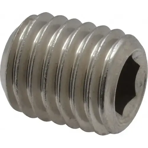 Set Screw: 5/8-11 x 3/4", Cup Point, Stainless Steel, Grade 18-8 Set Screw: 5/8-11 x 3/4", Cup Point, Stainless Steel, Grade 18-8