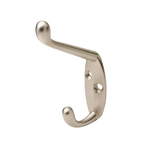 Coat Hook, 18 x 55 x 90 mm (W x D x H) Matt nickel Nickel plated, matt Coat Hook, 18 x 55 x 90 mm (W x D x H) Matt nickel Nickel plated, matt