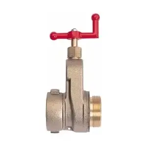 Alliance Hose & Rubber HGV25B-M Gate Valve: Gate, 2-1/2" Pipe, NST, Brass