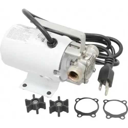 1/10 hp 115 VAC 3/8 FNPT, 3/4 MGHT Inlet Stainless Steel Utility Pump