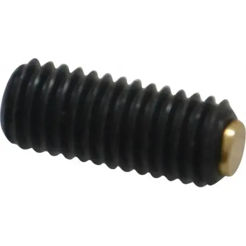 Set Screw: M5 x 0.80 x 12 mm, Soft Tip Point, Steel, Grade 5.8 Set Screw: M5 x 0.80 x 12 mm, Soft Tip Point, Steel, Grade 5.8